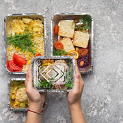 Stock Your Home 1 lb / 50 Pack / Silver Disposable Cookware
