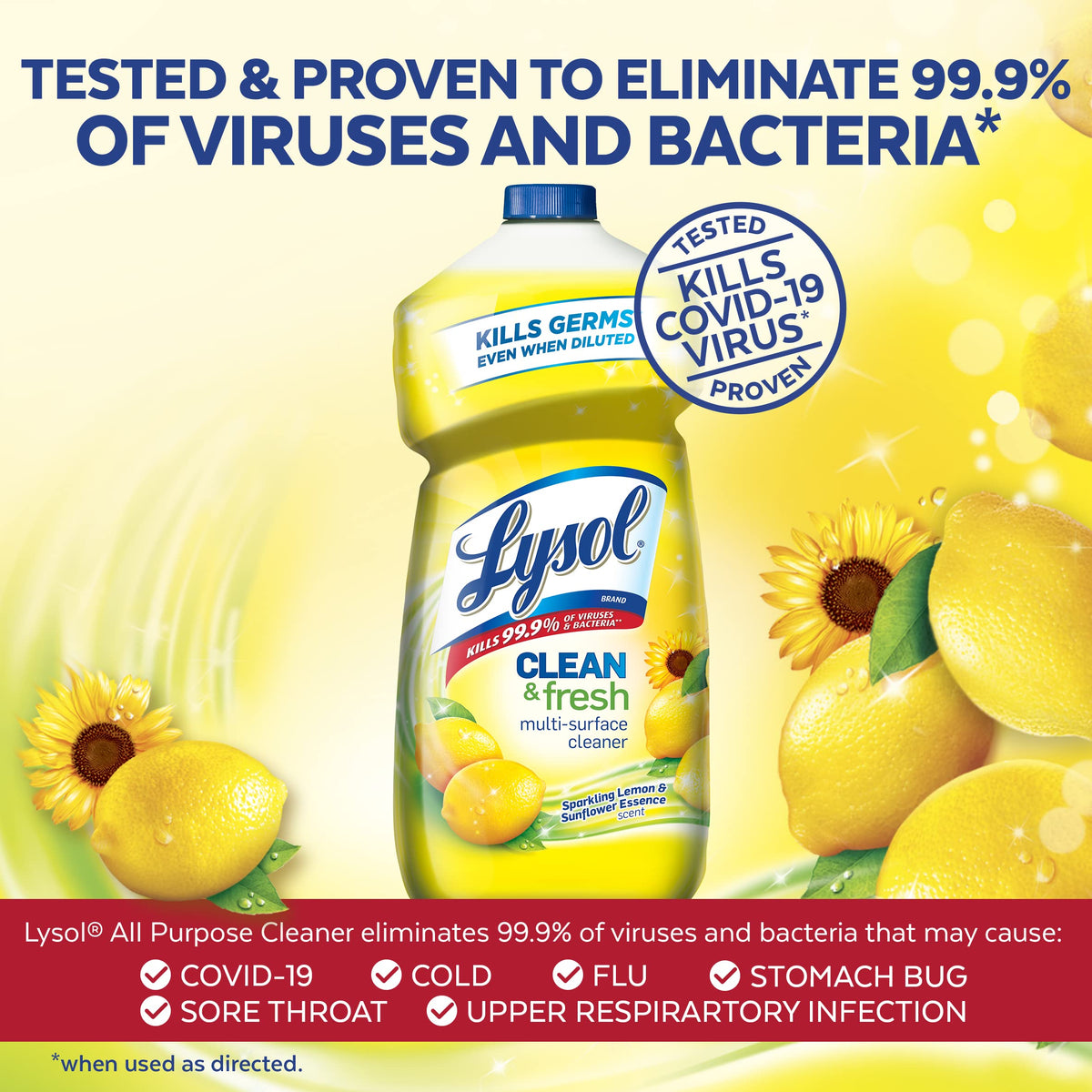 NYBQ Yellow / Lemon & Sunflower / 40 Fl Oz (Pack of 1) All-Purpose Cleaners