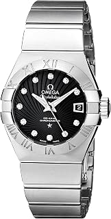 Omega Women's 123.10.27.20.51.001 Constellation Co-Axial Automatic 27mm Swiss Automatic Silver-Tone Watch