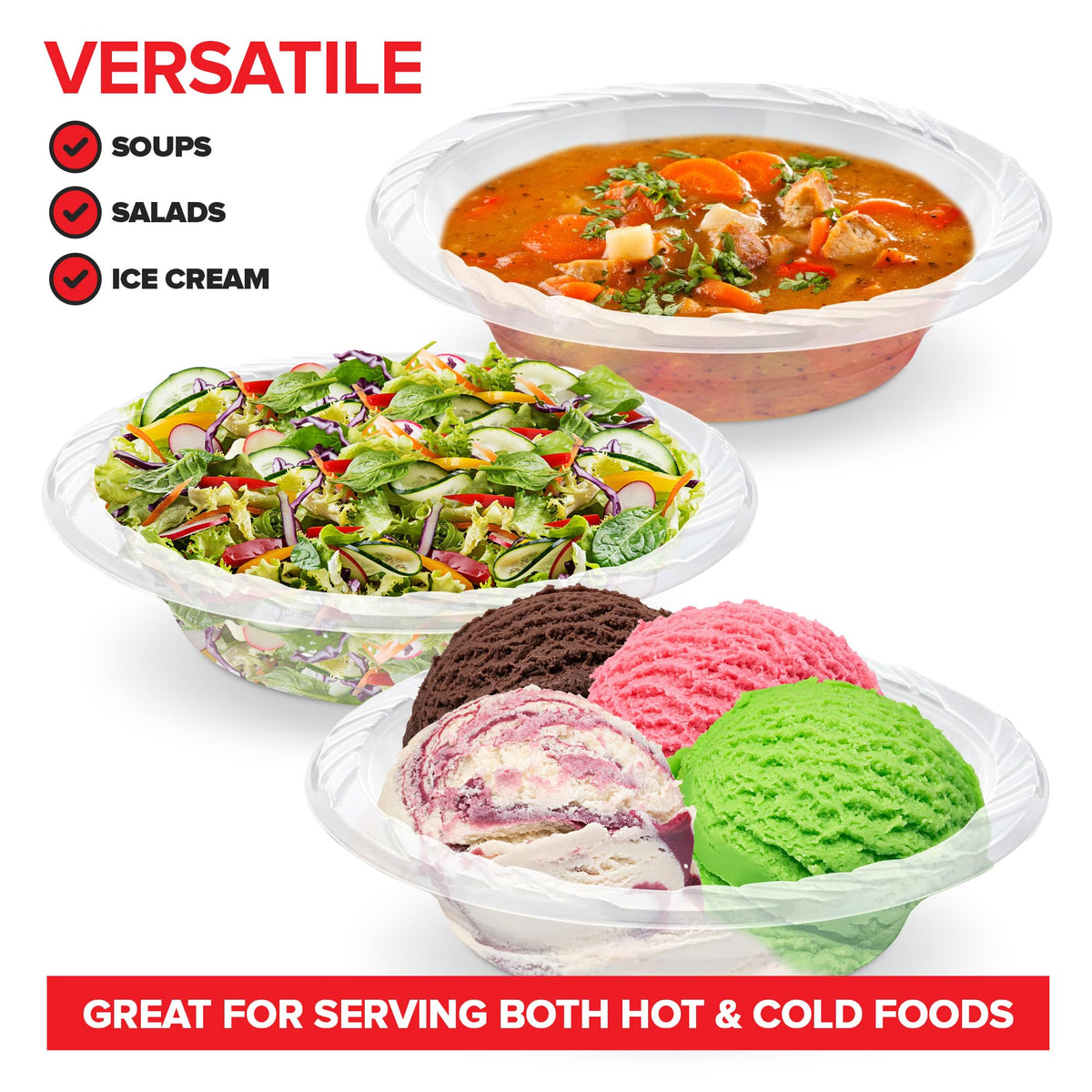 Stock Your Home 40 / 18 Oz / Transparent Bowls