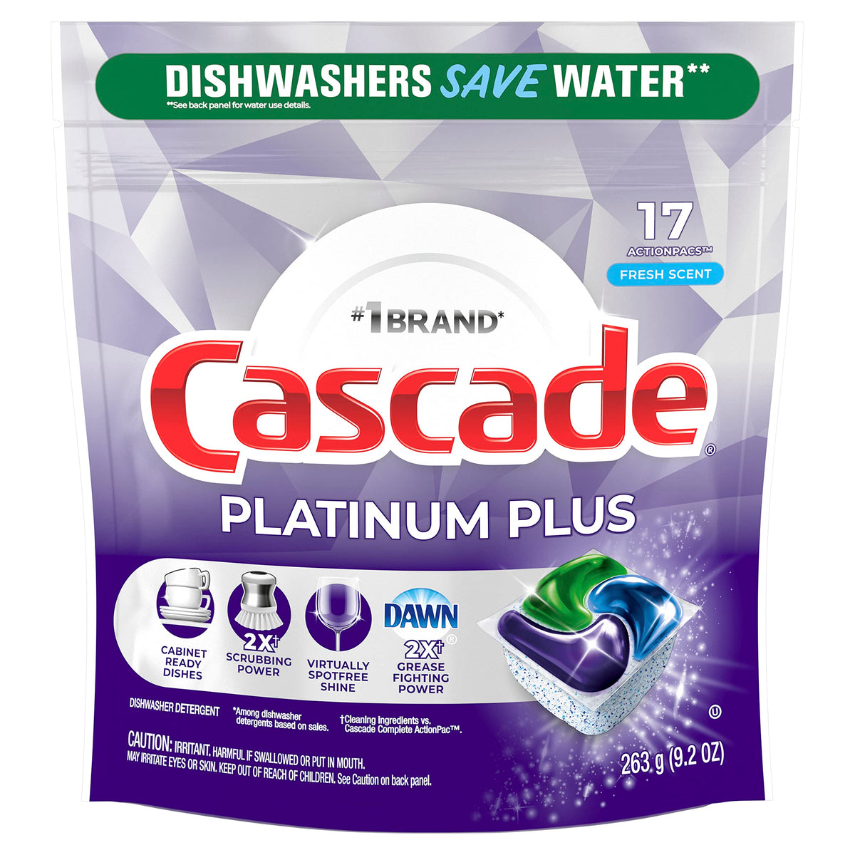 Cascade 17 Count (Pack of 1) / 1 Dishwasher Detergent