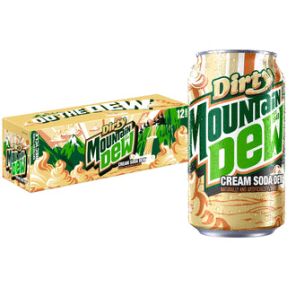 Dirty Dew - 12oz 12pk Full Sugar by Mountain Dew – 12 Fl Oz (Pack of 12), Green