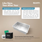Ruvati 27 inch / Stainless Steel / Modern Sink Installation Parts