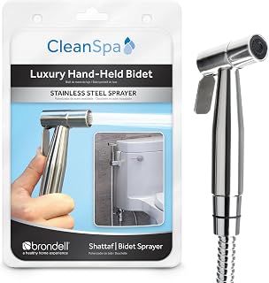 Brondell CSL-40 CleanSpa Luxury Hand Held Bidet Shattaf Sprayer, Silver