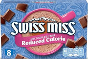Swiss Miss Reduced Calorie Milk Chocolate Flavored Hot Cocoa Mix, Hot Cocoa Bar Supplies, 0.39 oz., 8-Count Envelopes