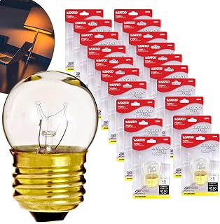 Satco Lighting S3794 -- 7.5 Watt S11 Incandescent Clear Light Bulbs - 2500 Average rated hours - 40 Lumens - Medium base - 120 Volts - Carded (20 Pack)