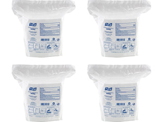PURELL Hand Sanitizing Wipes, 5 x 6, Fresh Citrus Scent, White, 1,700/Refill Pouch, 4/Carton