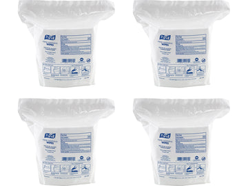 PURELL Hand Sanitizing Wipes, 5 x 6, Fresh Citrus Scent, White, 1,700/Refill Pouch, 4/Carton