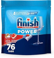 Finish Power Dishwasher Pods, No Pre-Rinse Dishwasher Detergent Soap For Deep Clean & Shine with Degreasing Power, Fresh Scent, 76 Count