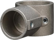 Component Hardware Brushed Aluminum End Cross Brace Fitting - 1-1/2" OD Legs