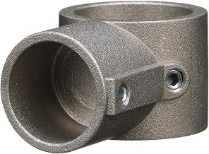 Component Hardware Brushed Aluminum End Cross Brace Fitting - 1-1/2" OD Legs
