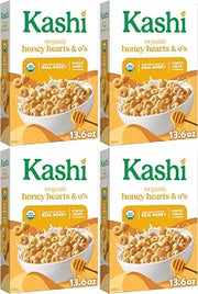Kashi Breakfast Cereal, Organic, Whole Grain, Honey Toasted, 13.6oz Box (1 Box) (Pack of 4)