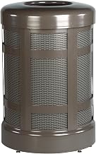 Rubbermaid Commercial Products Architek Trash Can with Rigid Liner, 38 Gallon, Bronze