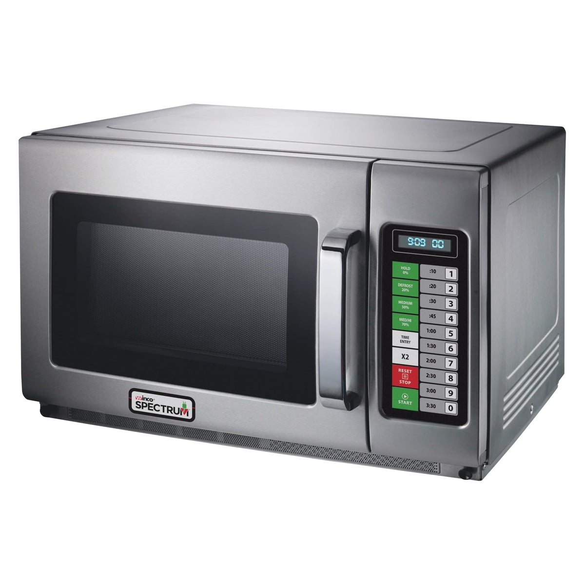 Winco 1.2 Cubic Feet / 2,100 W (Touch) / Silver Countertop Microwave Ovens