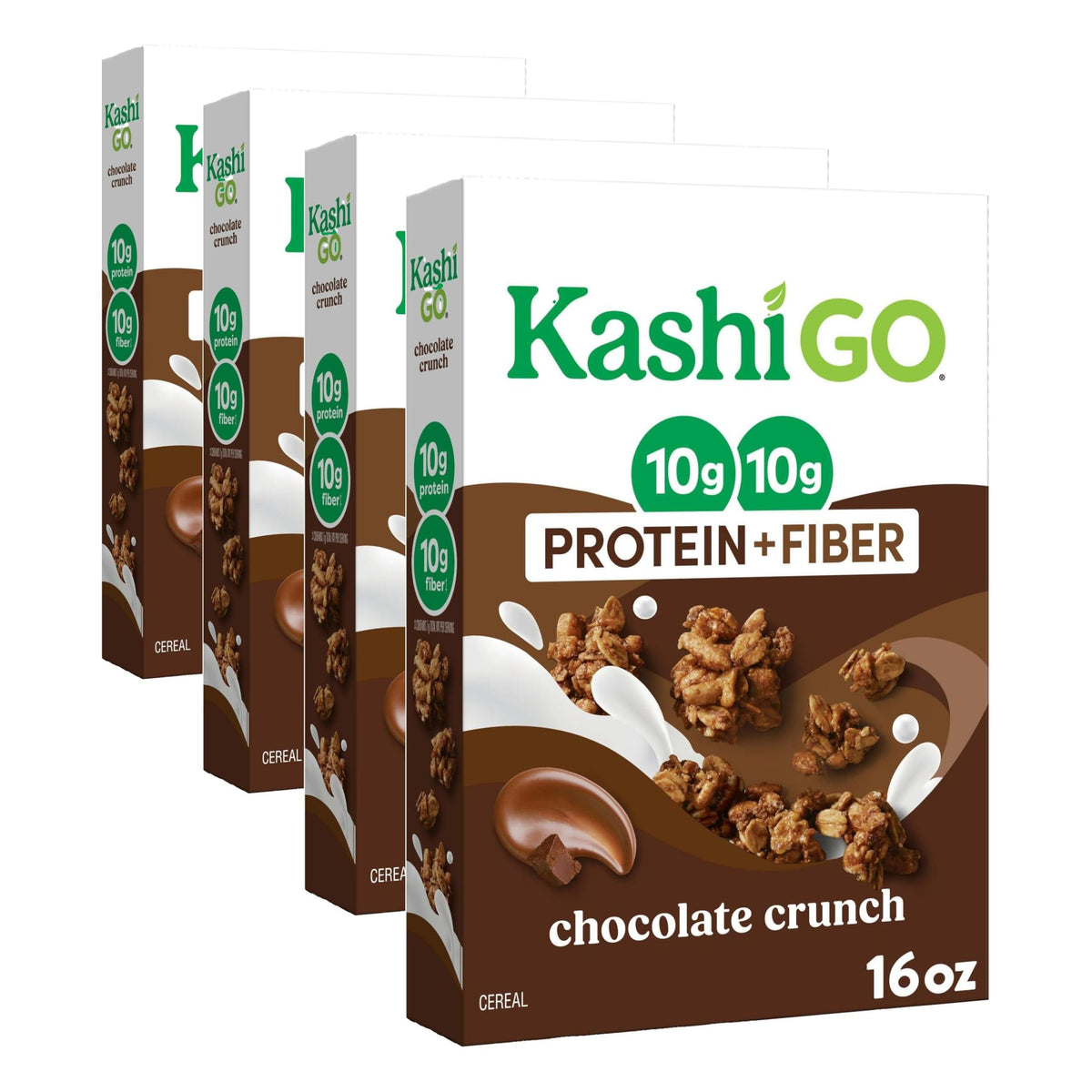 GO Protein Cereal by Kashi – 16 Ounce (Pack of 4), Pack of 4, Model 00018627115823