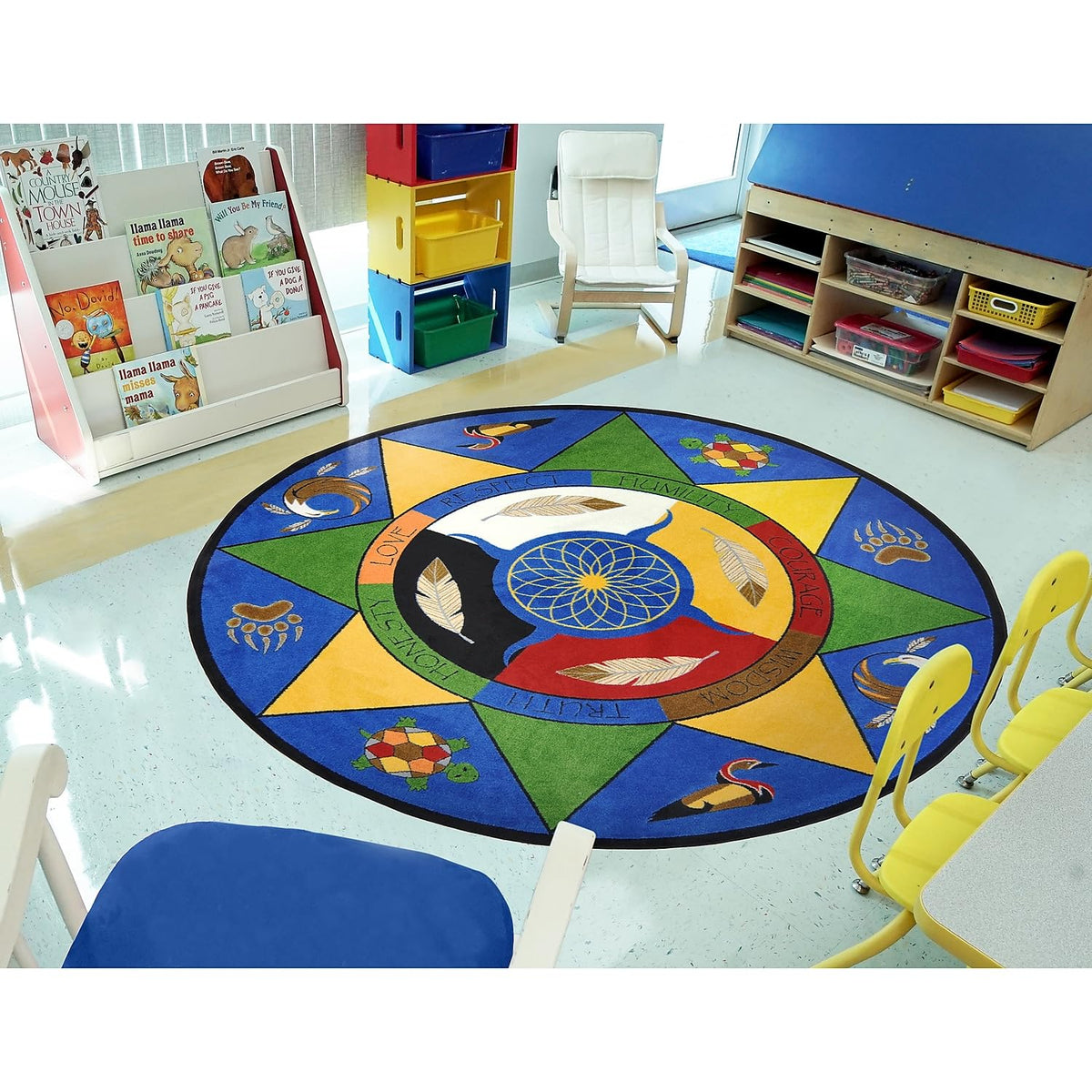 Spirit of Truth Rug by Joy Carpets – 7'7" (Round), Nylon, Multi Color, Model 1554E