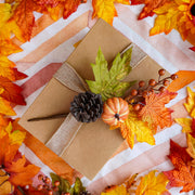 Winlyn Artificial Fall Picks, 8 Pack with Pumpkins Sunflowers Pinecones, Orange