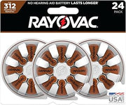 Rayovac Proline Advance Hearing Aid Batteries, Size 312 (48 count)