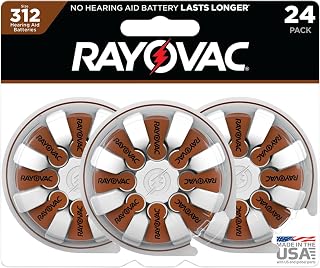 Rayovac Proline Advance Hearing Aid Batteries, Size 312 (48 count)