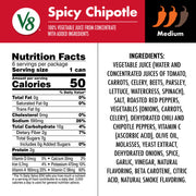 Spicy Chipotle 100% Vegetable Juice by V8 – 8 Fl Oz (Pack of 6), Model 200000029786