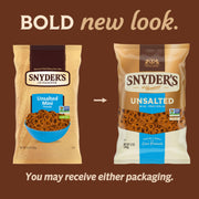 Mini-Unsalted Pretzel - 12 oz by Snyder's of Hanover – 12 Ounce (Pack of 1), Unsalted, Model SNY-006