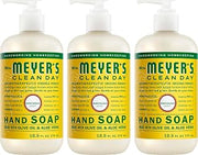 Mrs. MEYER'S CLEAN DAY Hand Soap, Honeysuckle Scent, 12.5 Fl Oz Bottle - 3 Pack | Moisturizing Liquid Hand Soap, Softens and Cleans Hands, Cruelty Free, Made with Essential Oils, Olive Oil, and Aloe Vera