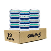 5 Men's 5-Blade Razor Blade Refills by Gillette – 12 Count (Pack of 1), Model txd