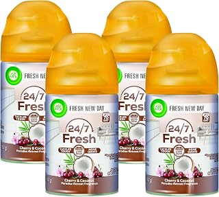 Air Wick Air Freshener Spray Refill, Paradise Retreat | Automatic | Odor Neutralizing | Essential Oils | 4 Pack