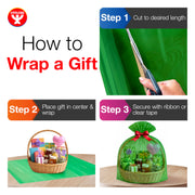 Products Roll Cellophane Wrap for Crafts by Hygloss – 1 Roll (Pack of 1), Cellophane, Green, Model 74103
