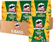Pringles Mingles Puffed Snacks, Jalapeno and Queso, Salty Snacks (6 Bags)