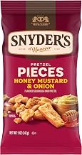 Snyder's of Hanover Pretzel Pieces, Honey Mustard and Onion, 5 oz (Pack of 8)