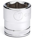 GEARWRENCH 3/8" Drive Standard Metric Socket 17mm, 6 Point - 80385