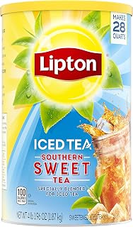 Lipton Southern Sweet Iced Tea Mix, Makes 28 Quarts, 1 Pack
