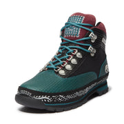 Men's Euro Hiker MID LACE UP BOOT by Timberland – 10.5 Wide, Leather, ReBOTL fabric, Teal Full Grain
