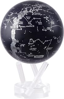 MOVA Self Rotating Globe, Constellations Classic (4.5") | solar powered globe, no batteries or cords, gift for astronomy lovers, premium kinetic display, space desk decor