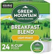 Green Mountain Coffee Roasters Breakfast Blend, Single-Serve Keurig K-Cup Pods, Light Roast Coffee, 24 Count