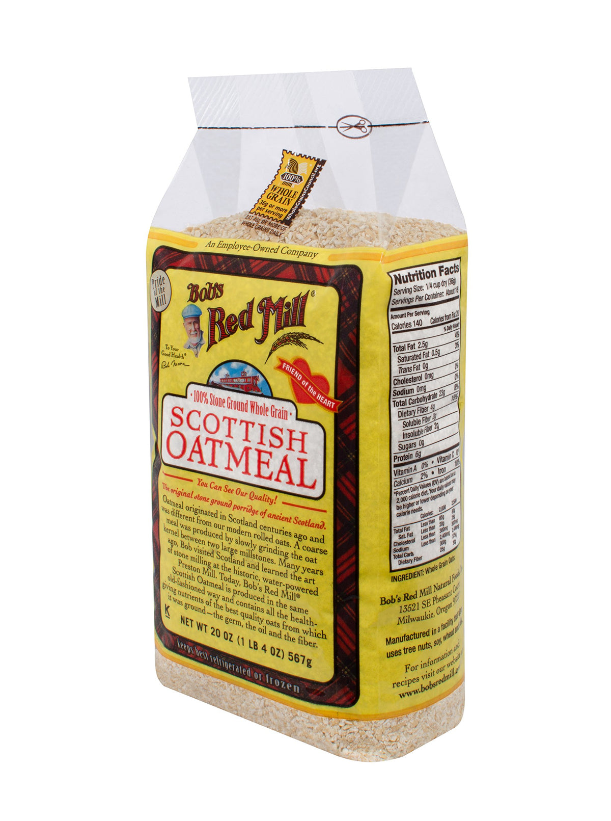 Scottish Oatmeal by Bob's Red Mill – 20 Ounce (Pack of 4), Pack of 4, Model 1390C204