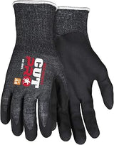 MCR Safety 9818NFXS Cut Pro 18 Gauge HyperMax Work Glove, Cut Protection, Foam Nitrile Coated Palm & Fingertips, Touchscreen Friendly, X-Small