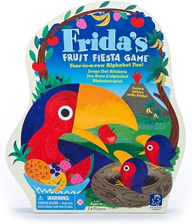Educational Insights Frida's Fruit Fiesta - ABC Matching Games for Kids Ages 4-8, Alphabet Bingo Game for Kids, Toddler Board Games and Fine Motor Skills Toys, Preschool Letter Learning Alphabet Toys