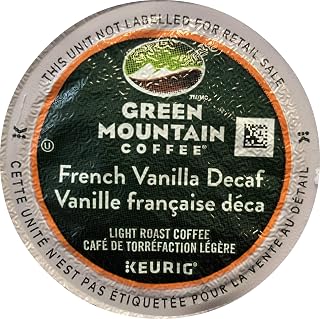 Green Mountain Coffee Roasters Green Mountain Coffee French Vanilla Decaf, Single-Serve Keurig K-Cup Pods, Light Roast, 96 Count (4 Boxes of 24 Pods)