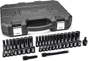 GEARWRENCH 44 Pc 3/8" Dr 6 Pt Std/Deep Impact SAE/mm Socket Set | 84916N