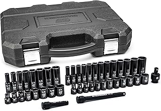 GEARWRENCH 44 Pc 3/8" Dr 6 Pt Std/Deep Impact SAE/mm Socket Set | 84916N