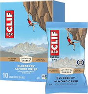CLIF Bar Protein Energy Bars, Blueberry Almond Crisp, 10ct