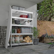 AR Shelving Rust Resistant Galvanized Wire Mesh Rack Commercial Garage, Height 71 in, Width 47.2 in, Depth 18 in, Model# Wire 47/18