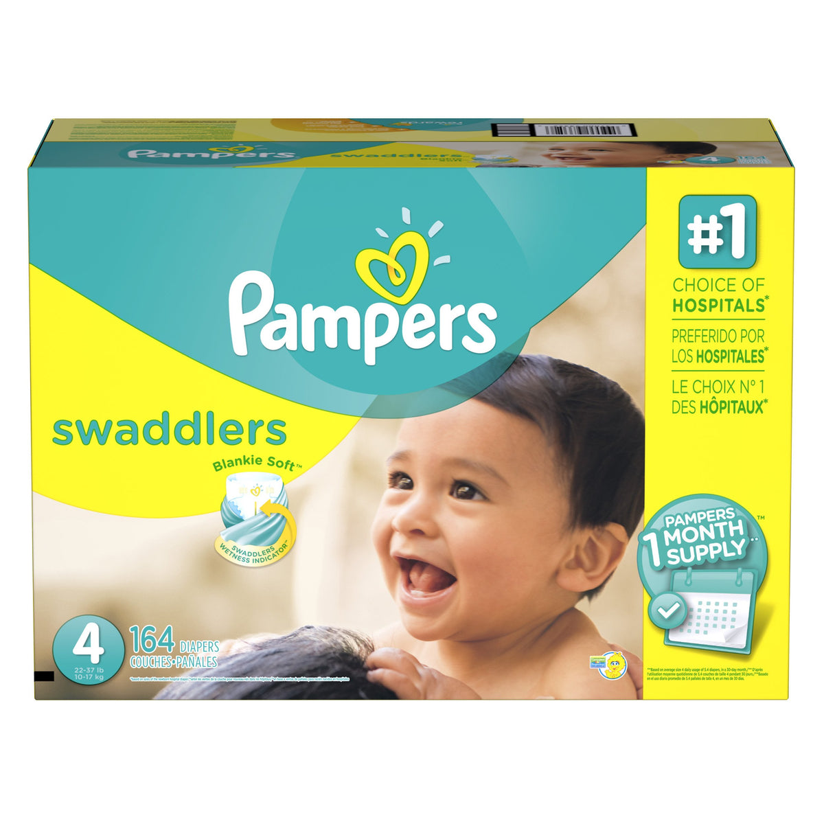 Pampers Size 1 / 164.0 / One Month Supply Baby Diapers