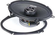S-Series 5"x7" 2-Way car Speakers by Alpine – Plastic, Carbon Fiber-Reinforced Plastic, Black, Model S-S57