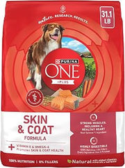 Purina ONE Plus Skin & Coat, Sensitive Stomach Dry Dog Food, 31.1 lb Bag