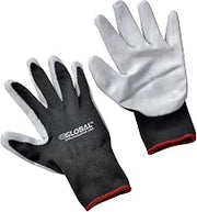 Global Industrial Foam Nitrile Coated Gloves, Gray/Black, Small, Lot of 12