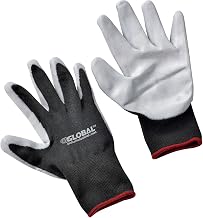 Global Industrial Foam Nitrile Coated Gloves, Gray/Black, Small, Lot of 12