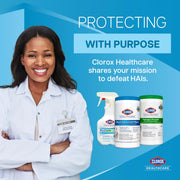 Healthcare Hydrogen Peroxide Cleaner Disinfectant Refill by Clorox – 128 Fl Oz (Pack of 1), Bamboo, Clear, Model 30829